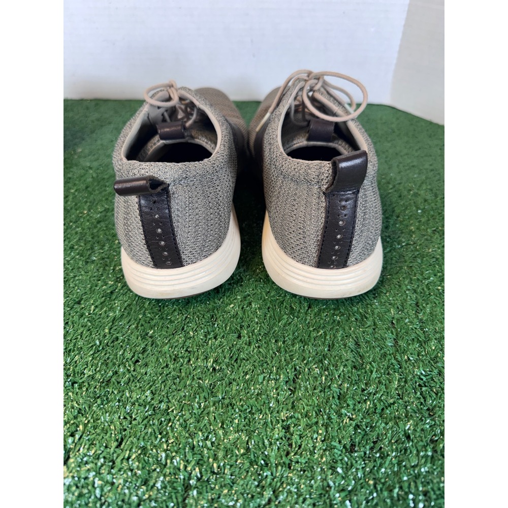 Cole‎ Haan Men's Grand Tour Knit Shoes Gray Brown Leather Lace Up Size 13 - Picture 6 of 9